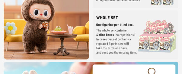 64c9a9f4-5e0a-4b00-a861-20c42aedeb64.__CR0,0,1464,600_PT0_SX1464_V1___ POP MART The Monsters - Tasty Macarons Vinyl Face Blind Box, 6PCs The Monsters Blind Box Figures, Random Design Action Figures Collectible Toys Home Decorations, Whole Set