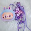 Vinyl plush pull cloth big head bag hanging + miu bag hanging key chain