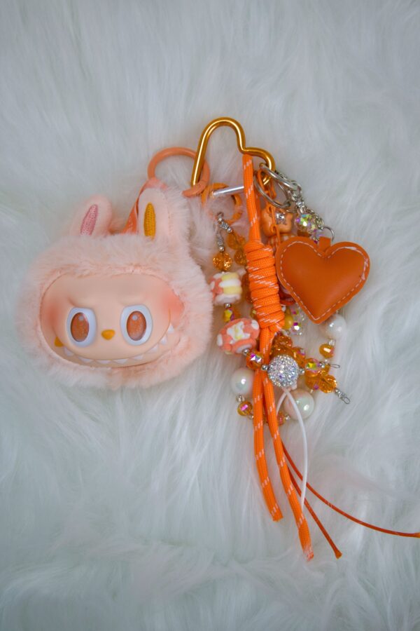 Vinyl plush pull cloth big head bag hanging + miu bag hanging key chain